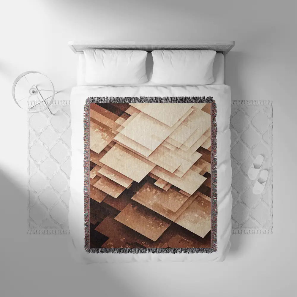 Abstract Digital Personalized Woven Blanket - Home Decor