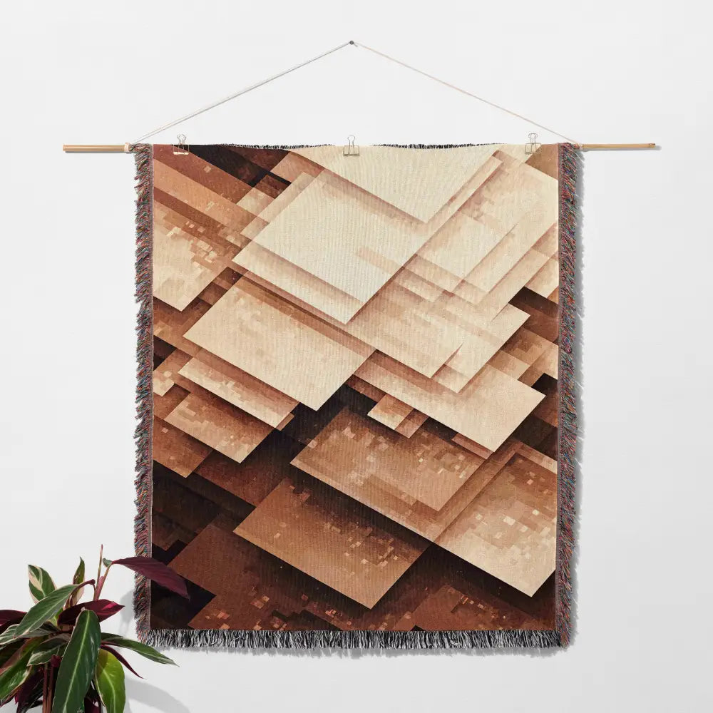 Abstract Digital Personalized Woven Blanket - Home Decor