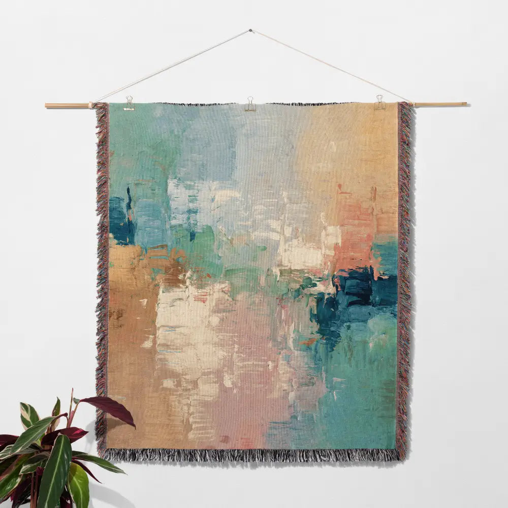 Abstract Painting Personalized Woven Blanket