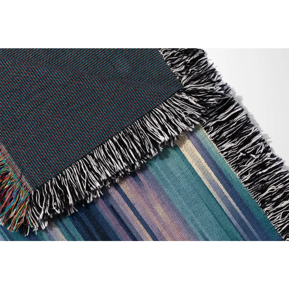 Abstract Vertical Lines Personalized Woven Blanket