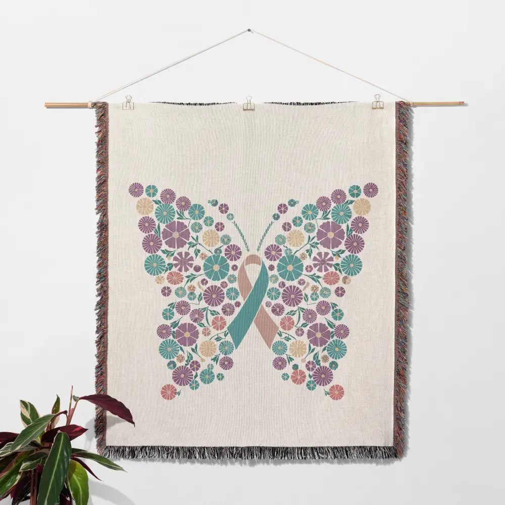 Awareness Personalized Woven Blanket