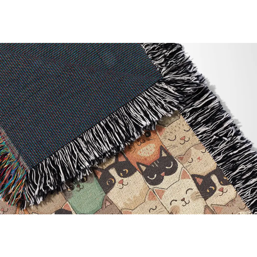 Cats Personalized Woven Blanket