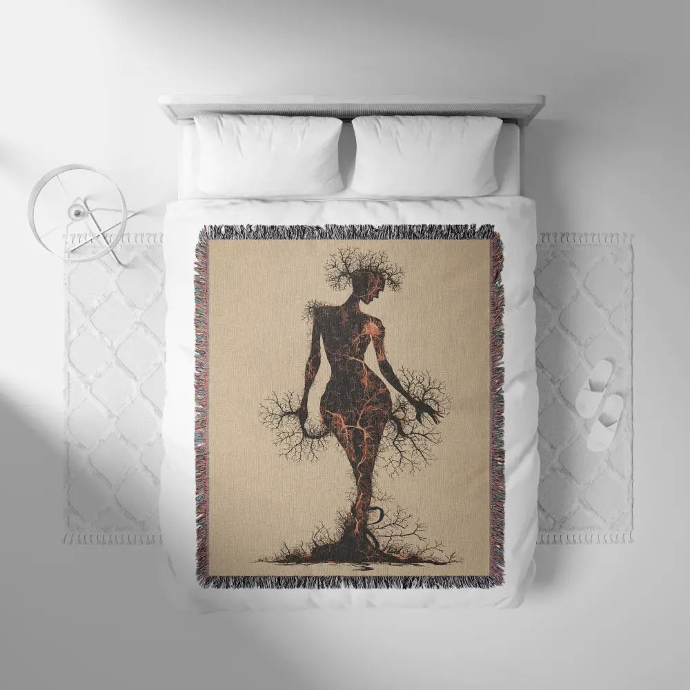 Chaotic Elegance Personalized Woven Blanket