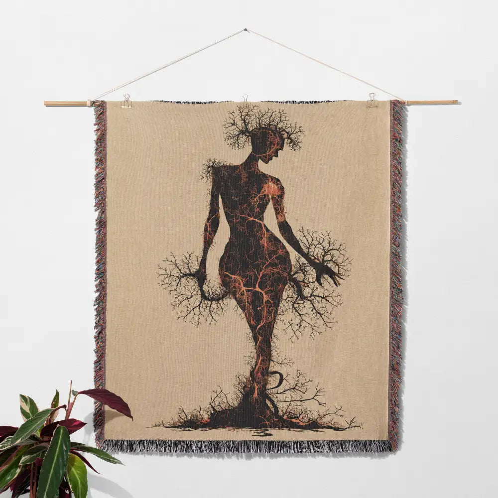 Chaotic Elegance Personalized Woven Blanket