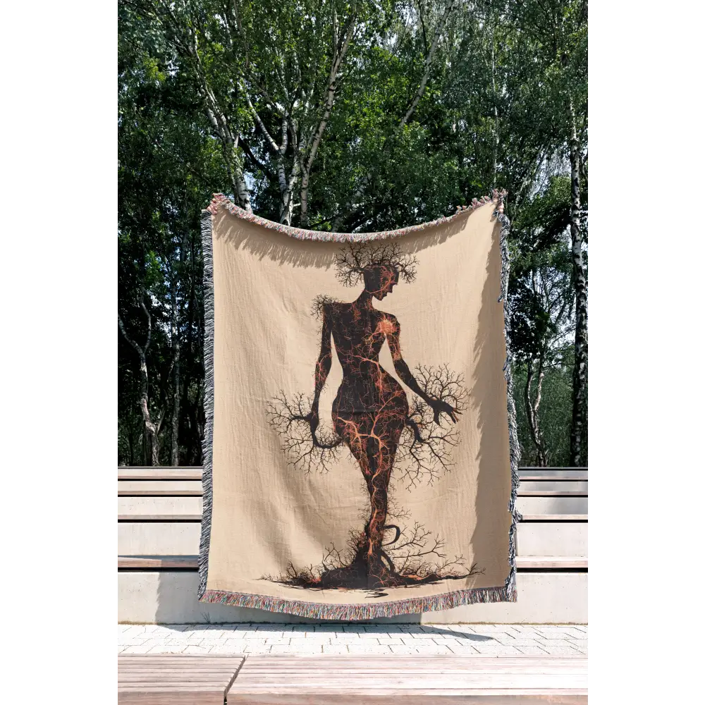 Chaotic Elegance Personalized Woven Blanket