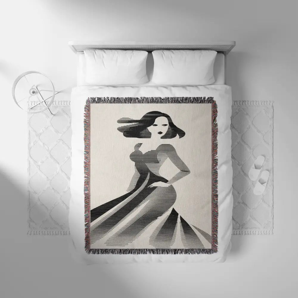 CRT Woman Personalized Woven Blanket