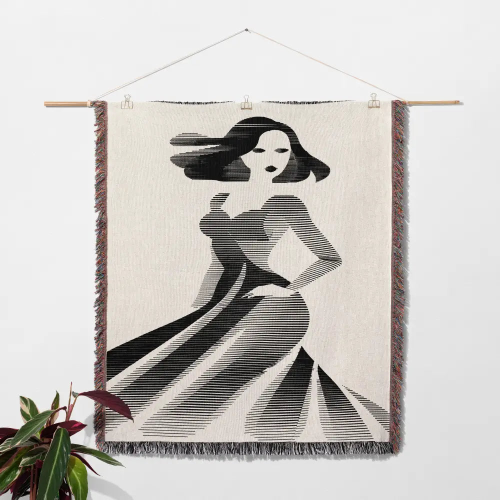 CRT Woman Personalized Woven Blanket