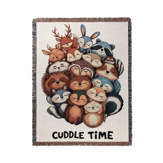 Cuddle Time Personalized Woven Blanket