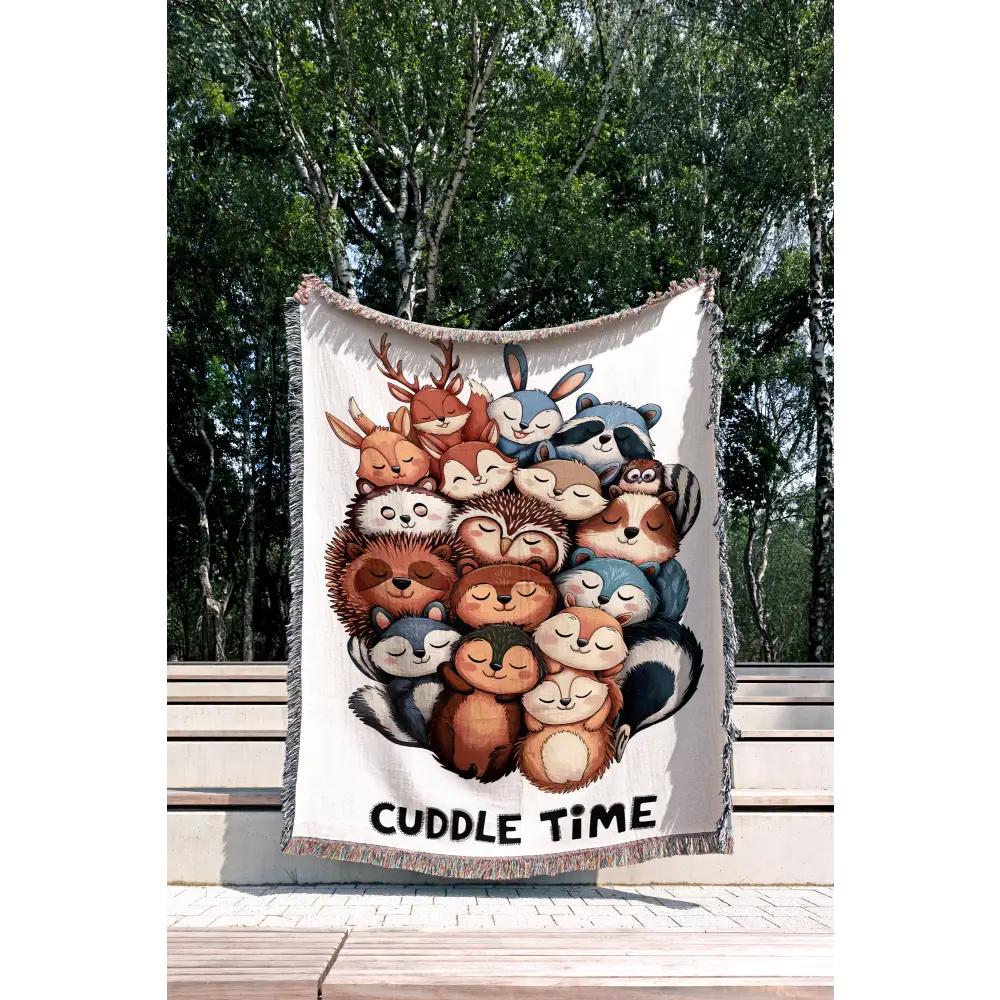 Cuddle Time Personalized Woven Blanket