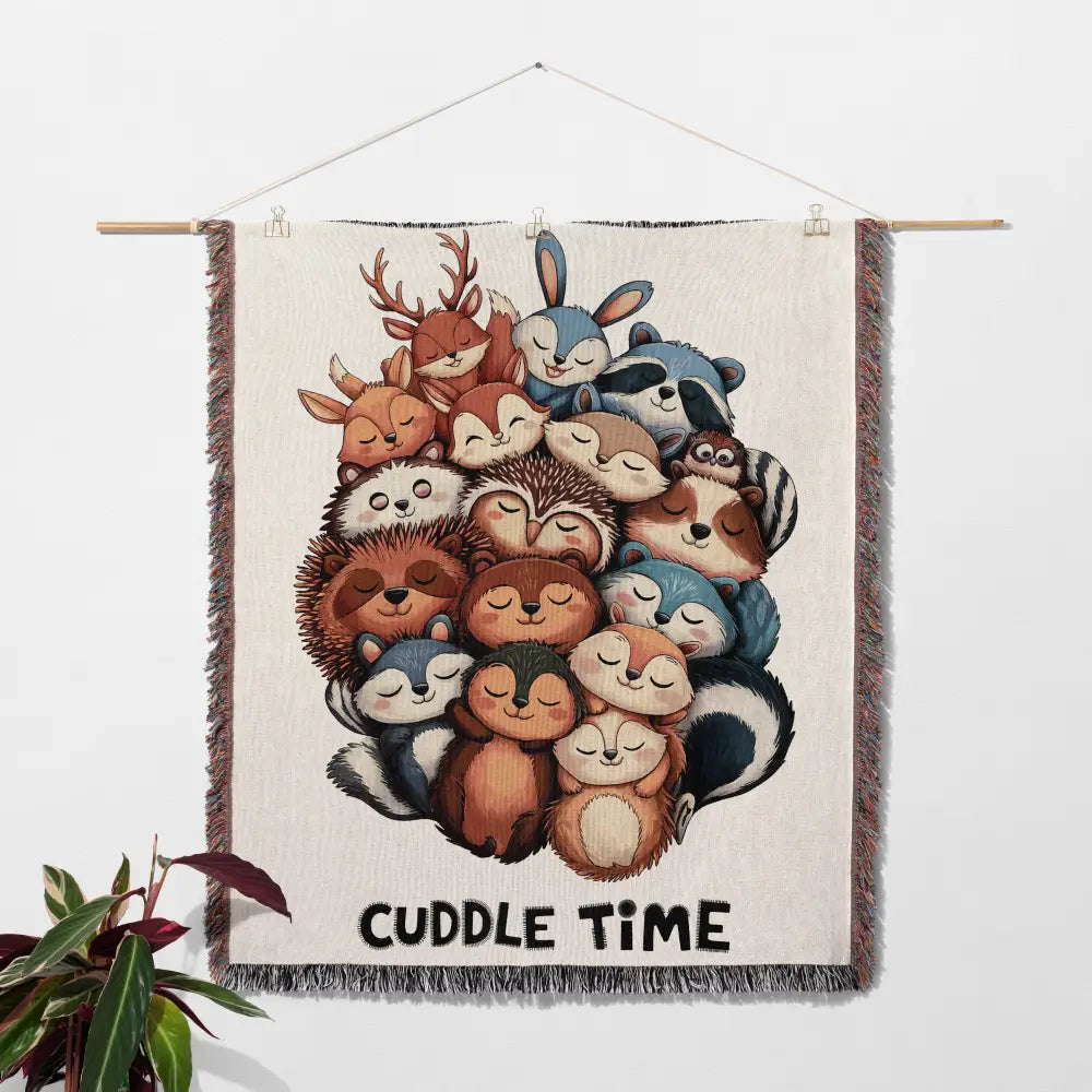 Cuddle Time Personalized Woven Blanket