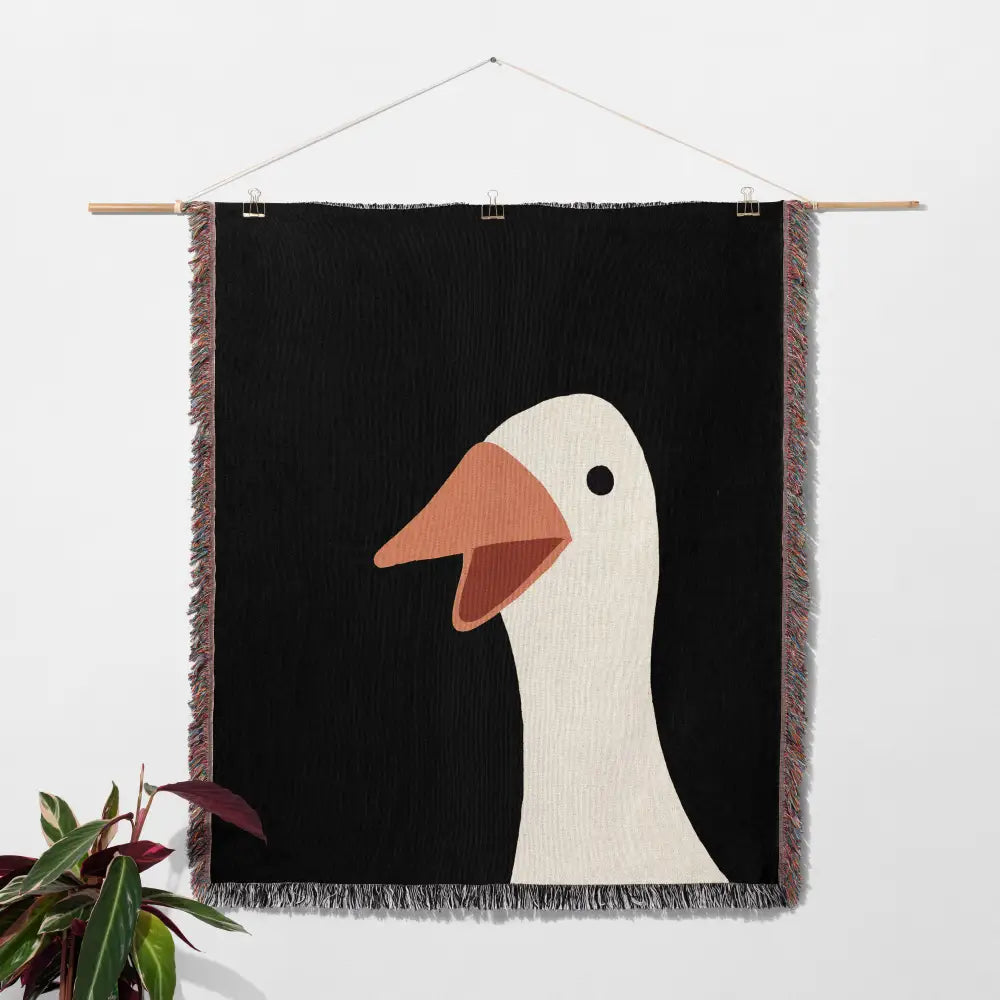 Duck Personalized Woven Blanket