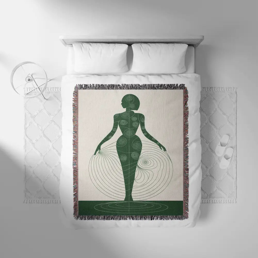 Fibonacci Woman Personalized Woven Blanket