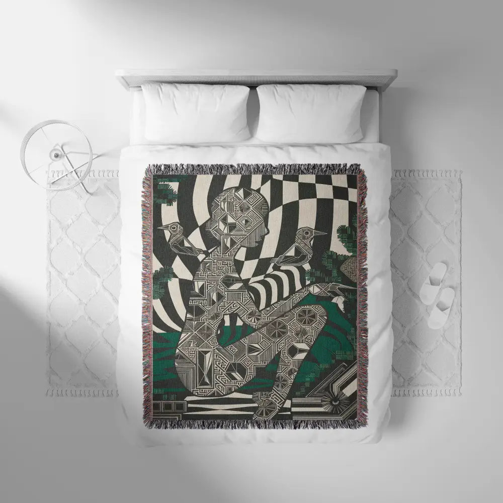 Flat Tessellation Patterns Personalized Woven Blanket