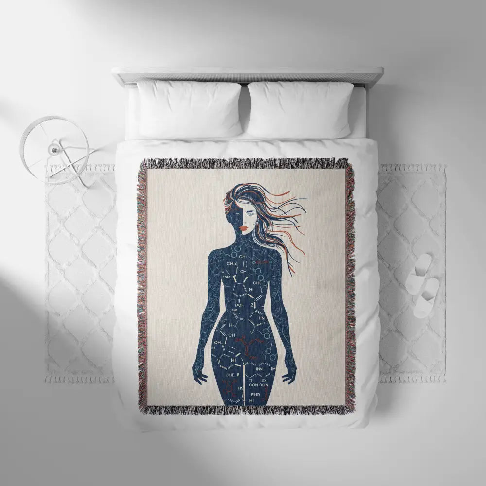 Formula Woman Personalized Woven Blanket