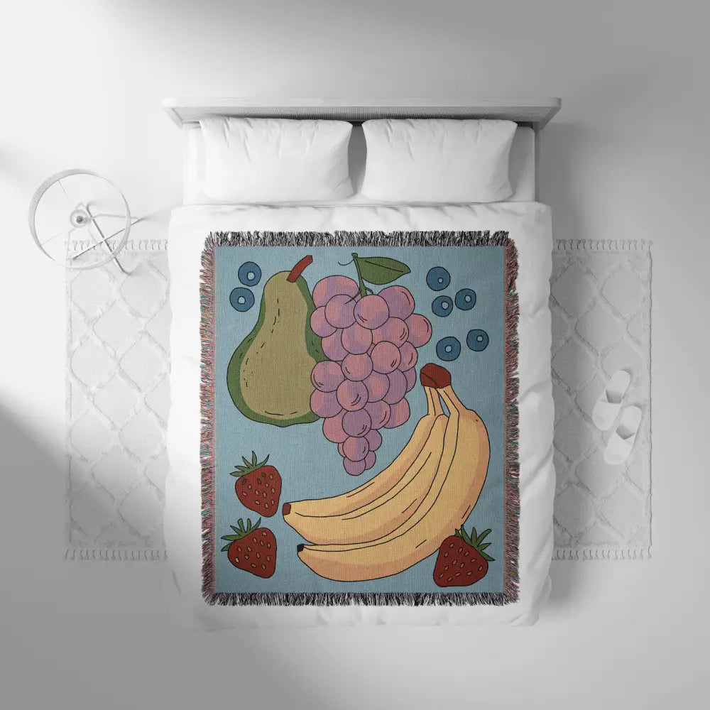 Fresh Fruit Personalized Woven Blanket