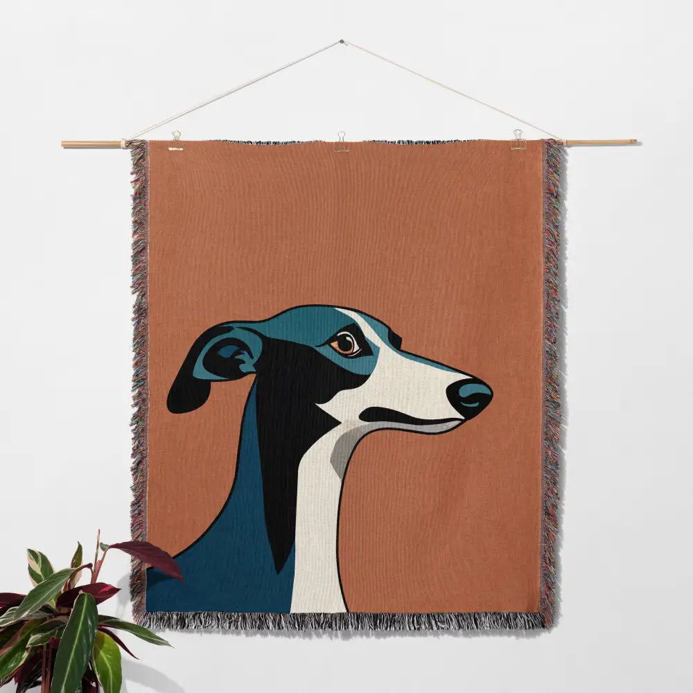 Greyhound Personalized Woven Blanket