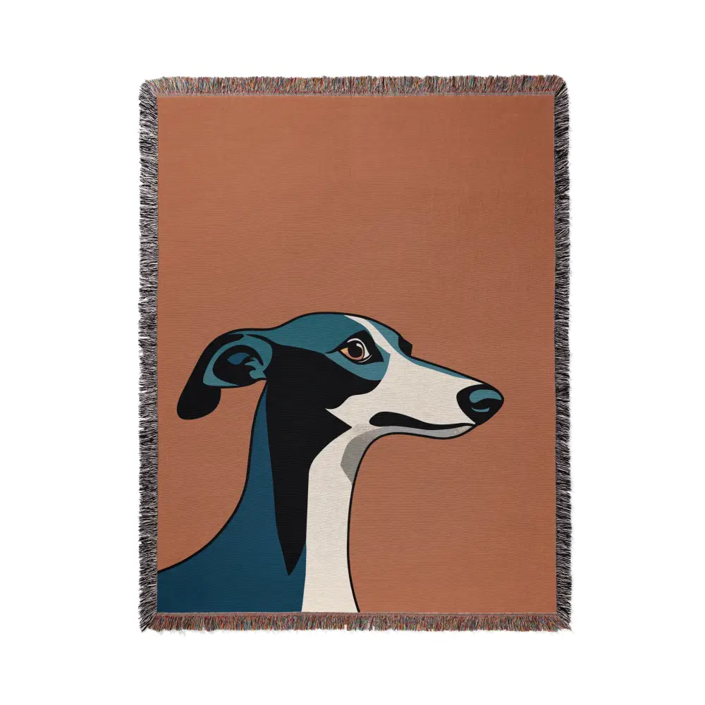 Greyhound Personalized Woven Blanket