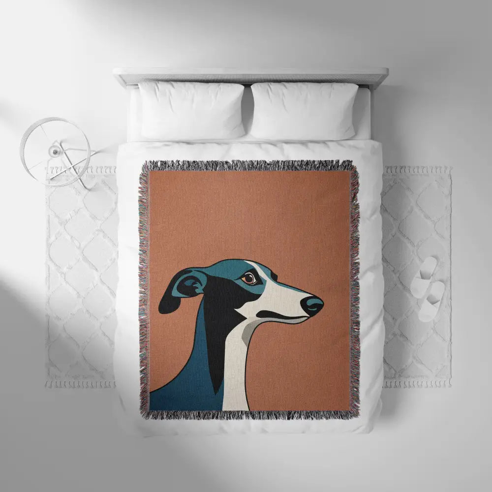 Greyhound Personalized Woven Blanket