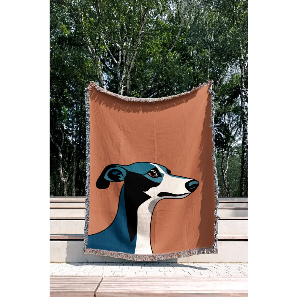 Greyhound Personalized Woven Blanket