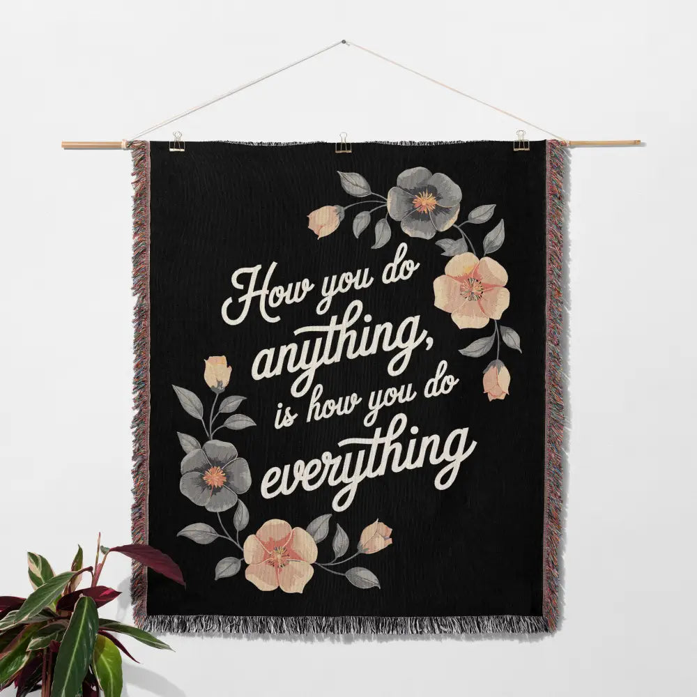 How You Do Anything Personalized Woven Blanket