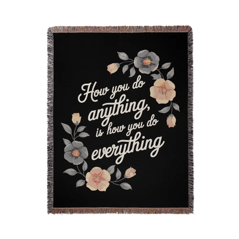 How You Do Anything Personalized Woven Blanket