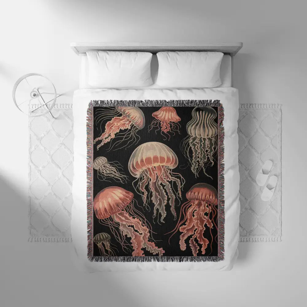 Jellyfish Personalized Woven Blanket