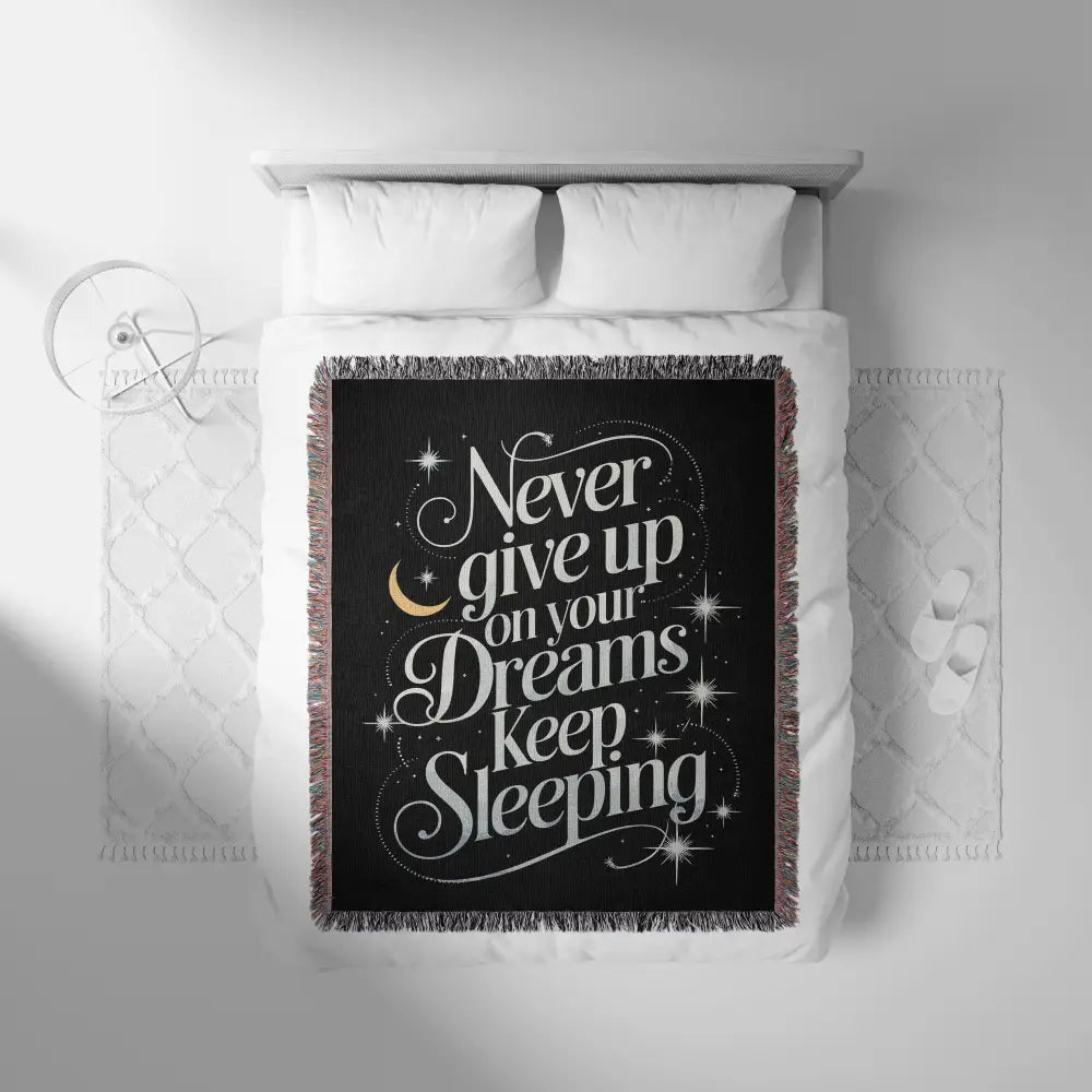 Keep Sleeping Personalized Woven Blanket