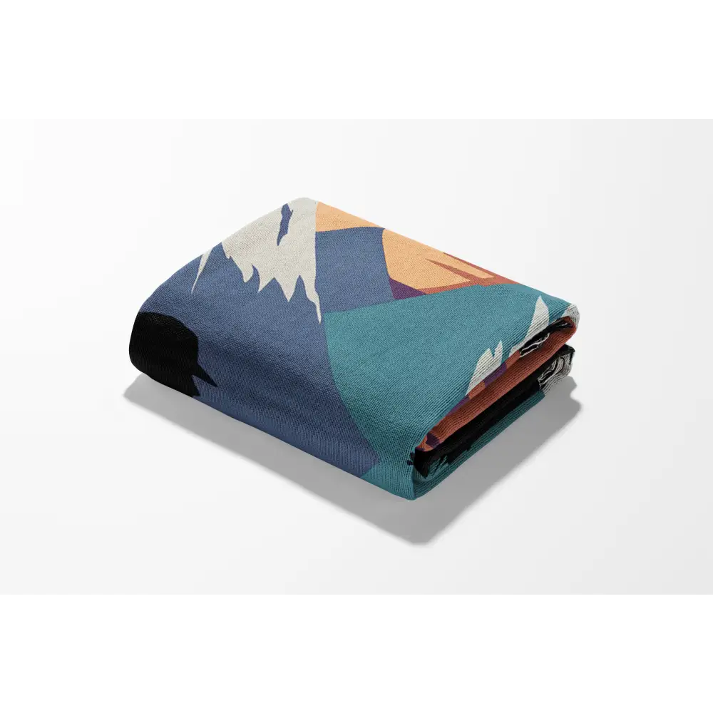 Mountain Hiker Personalized Woven Blanket