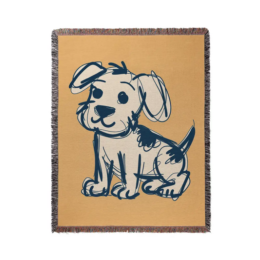 Puppy Love Personalized Woven Blanket