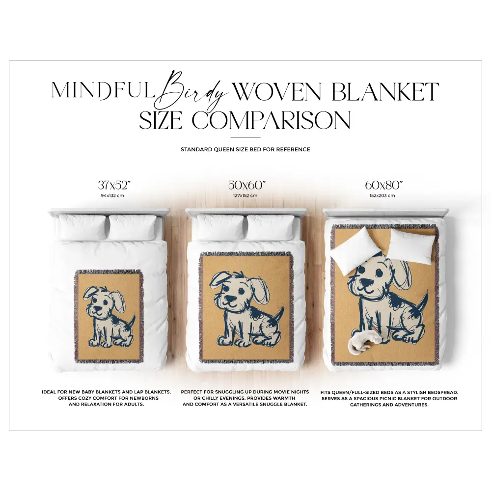 Puppy Love Personalized Woven Blanket