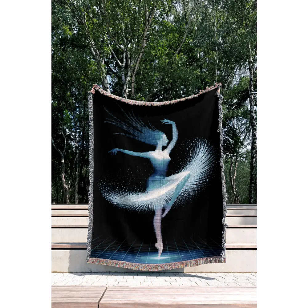 Quantum Dancer Personalized Woven Blanket