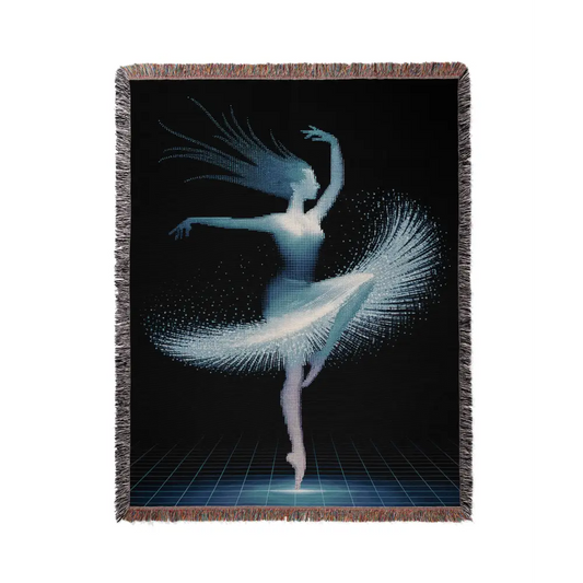 Quantum Dancer Personalized Woven Blanket