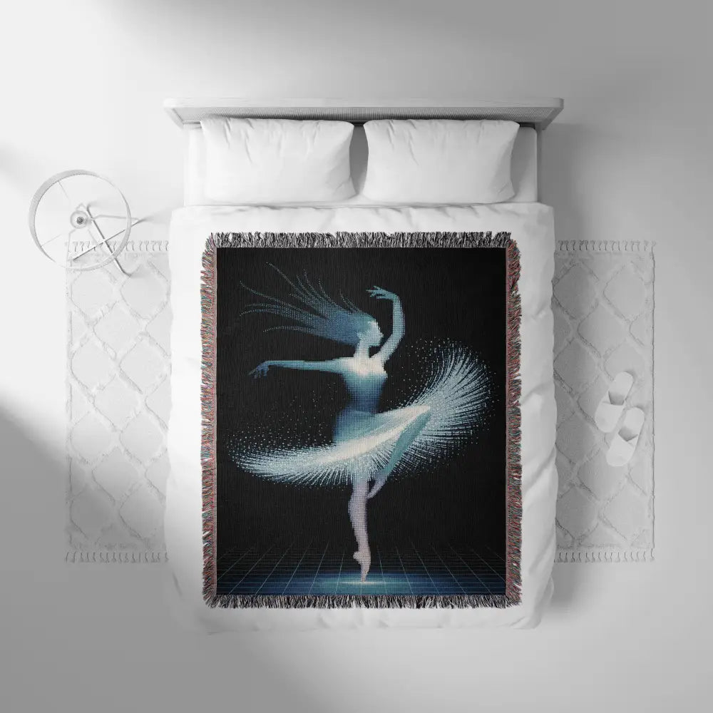 Quantum Dancer Personalized Woven Blanket