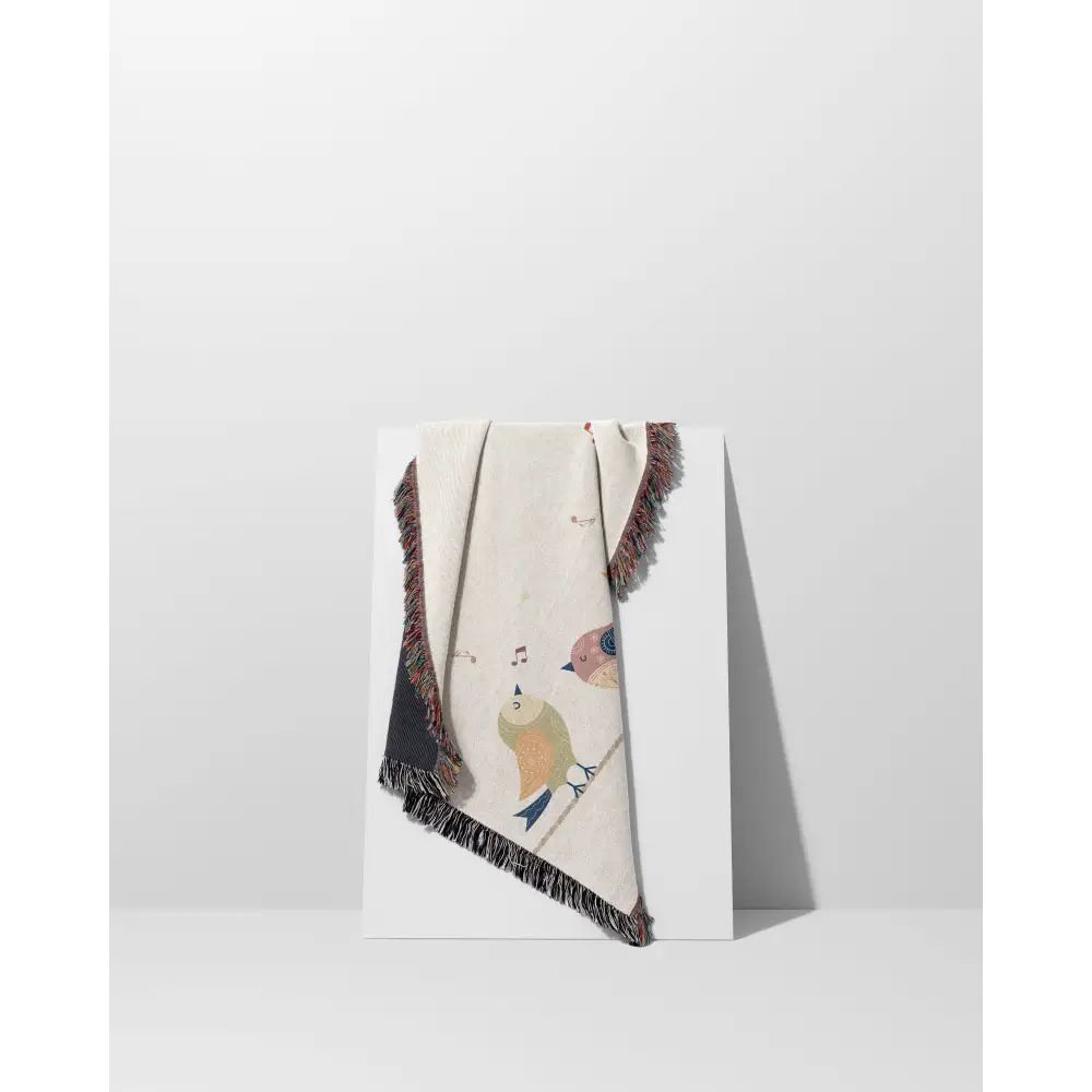 Singing Birds Personalized Woven Blanket