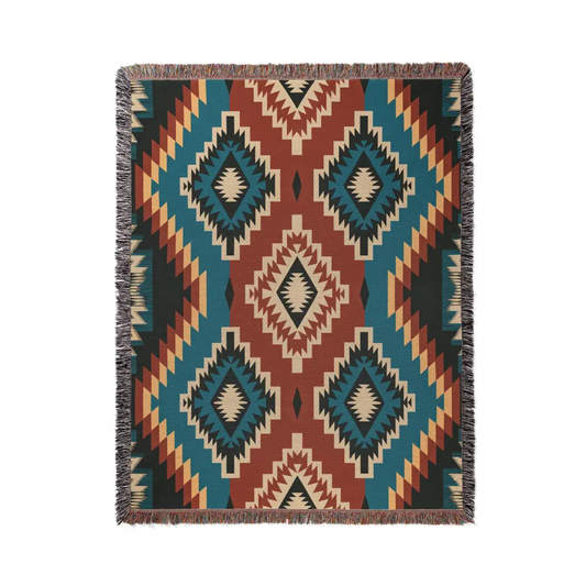 Southwest Design Personalized Woven Blanket