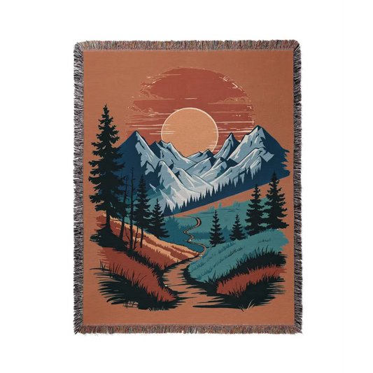 Sunset Trail Personalized Woven Blanket