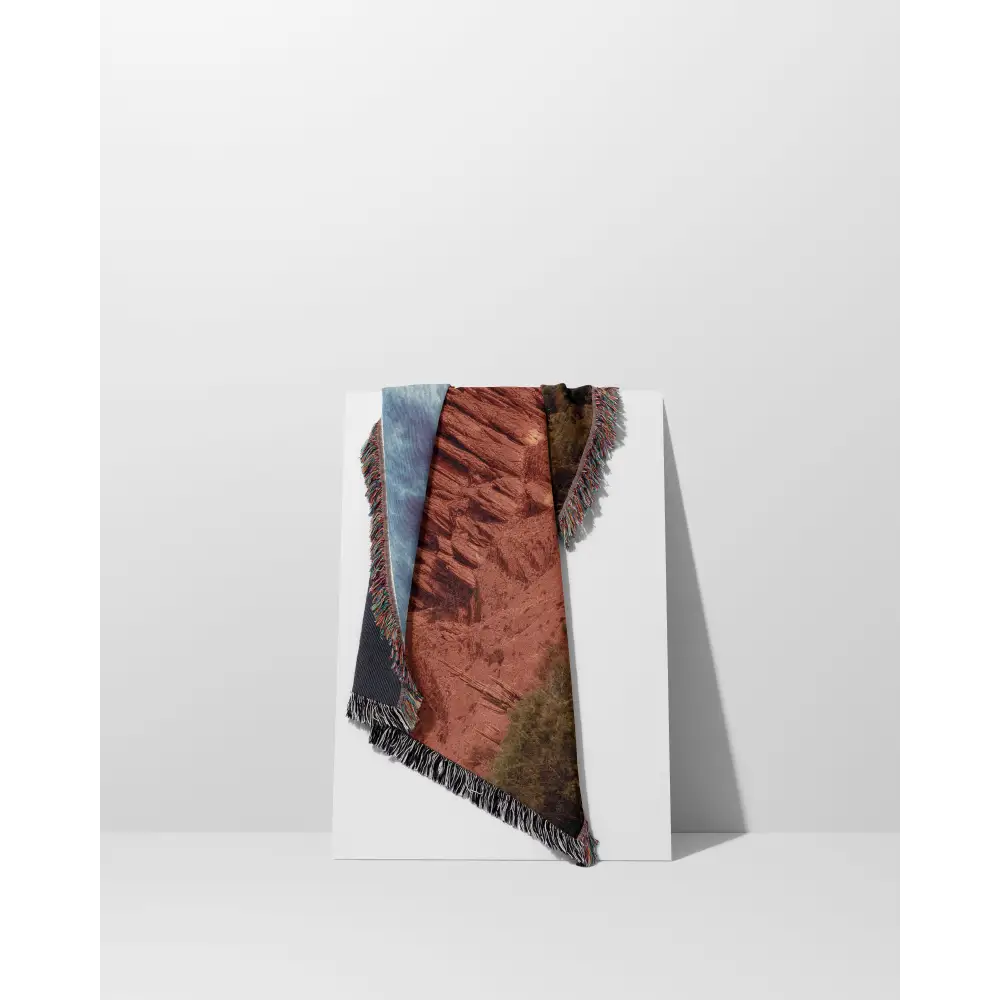 Superstition Mountains Personalized Woven Blanket