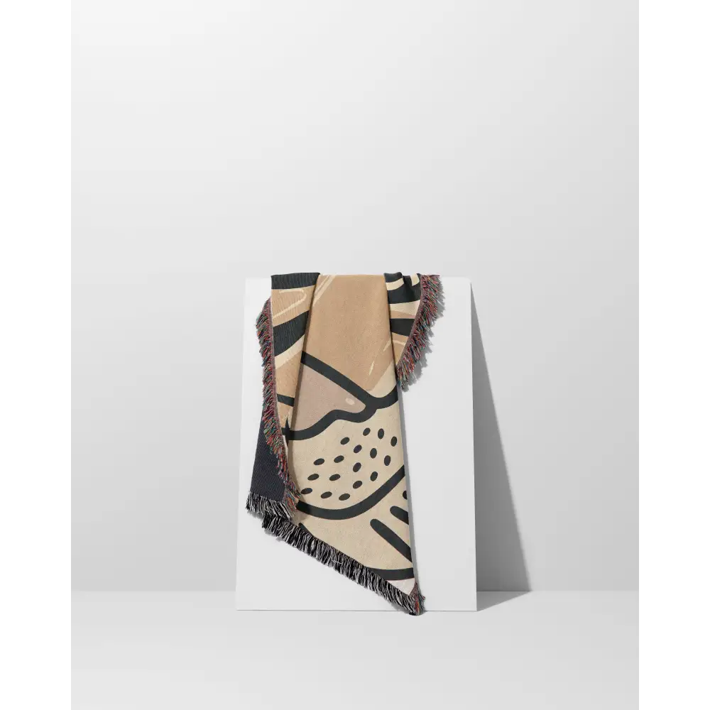 Tiger Face Pattern Personalized Woven Blanket