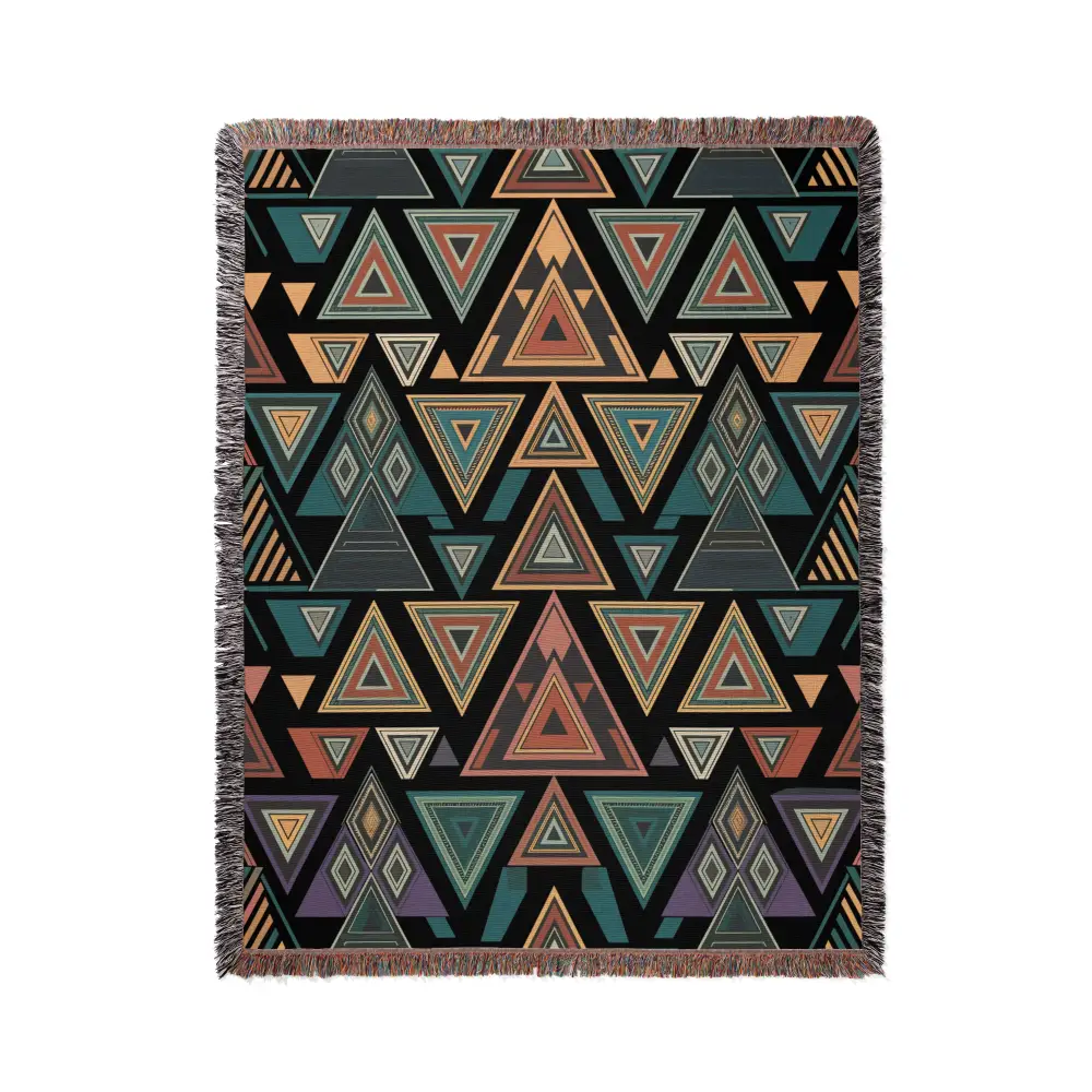 Triangles Personalized Woven Blanket