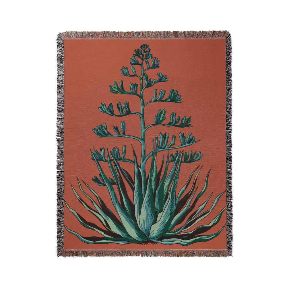 Wild Agave Personalized Woven Blanket