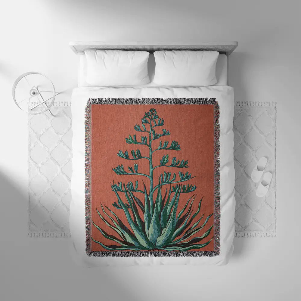 Wild Agave Personalized Woven Blanket