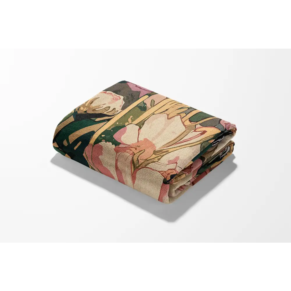 Wild Flowers MI Personalized Woven Blanket